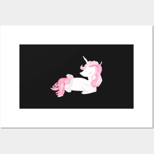 Cute Watercolor Unicorn Posters and Art